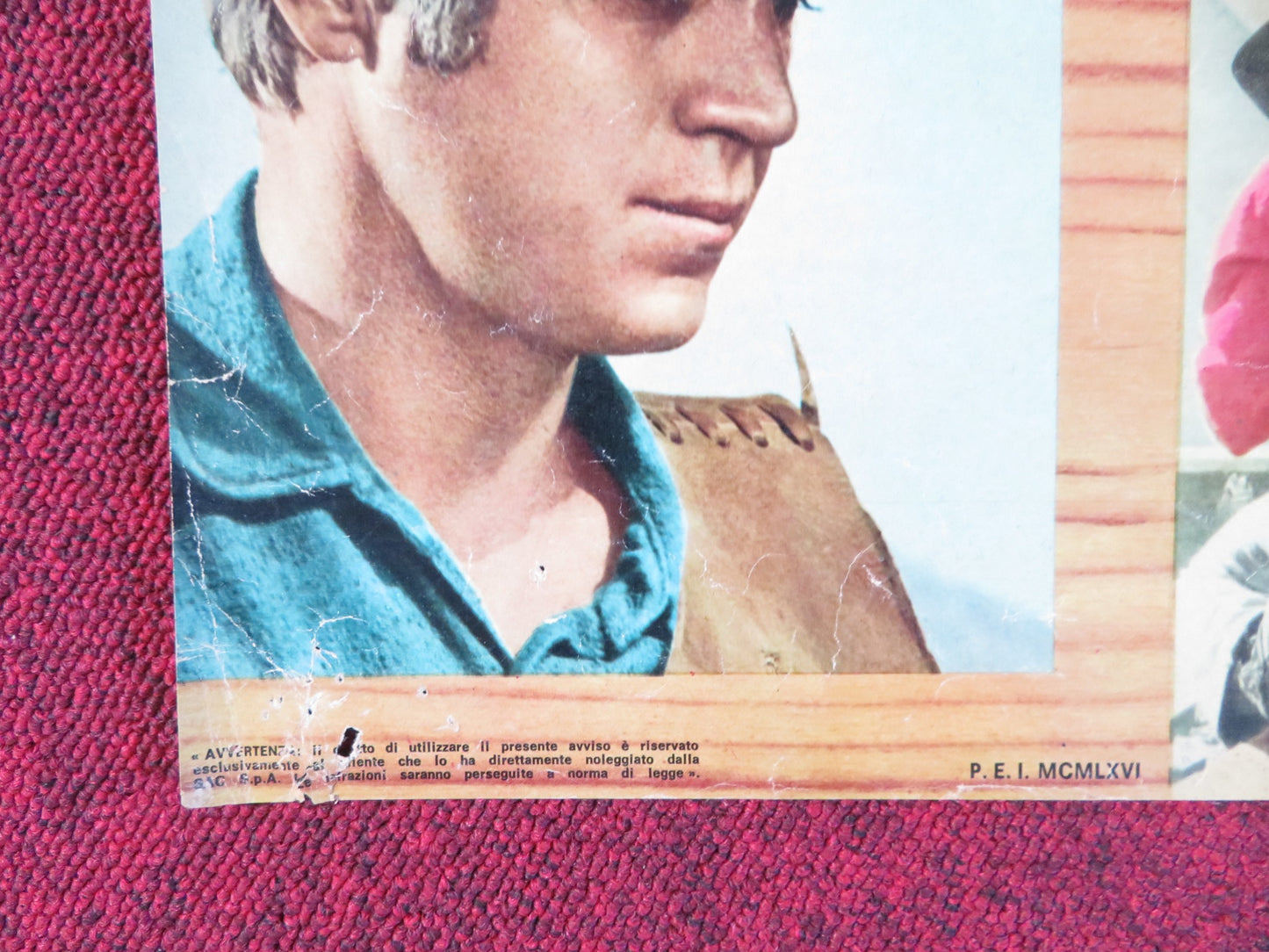 NEVADA SMITH - G ITALIAN FOTOBUSTA POSTER STEVE MCQUEEN KARL MALDEN 1966