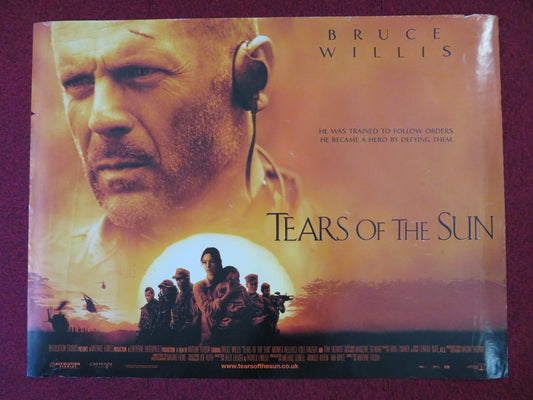 TEARS OF THE SUN UK QUAD (30"x 40") ROLLED POSTER BRUCE WILLIS M. BELLUCCI  2003