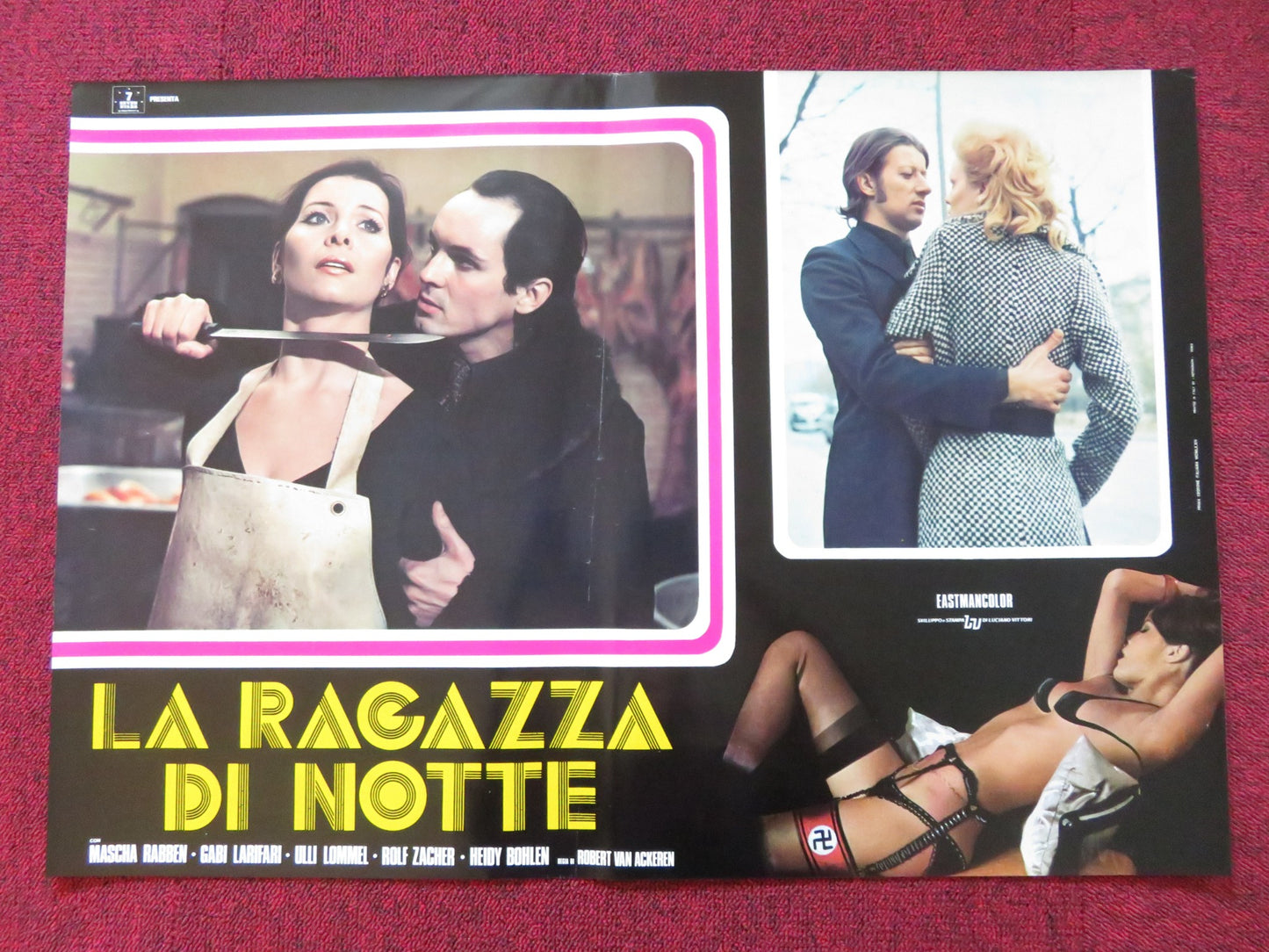 THE SENSUOUS THREE- G ITALIAN FOTOBUSTA POSTER MASCHA RABBEN GABI LARIFARI 1972