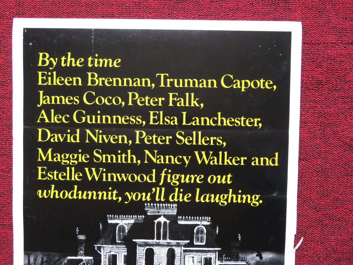 MURDER BY DEATH US INSERT (14"x 36") POSTER EILEEN BRENNAN TRUMAN CAPOTE 1976