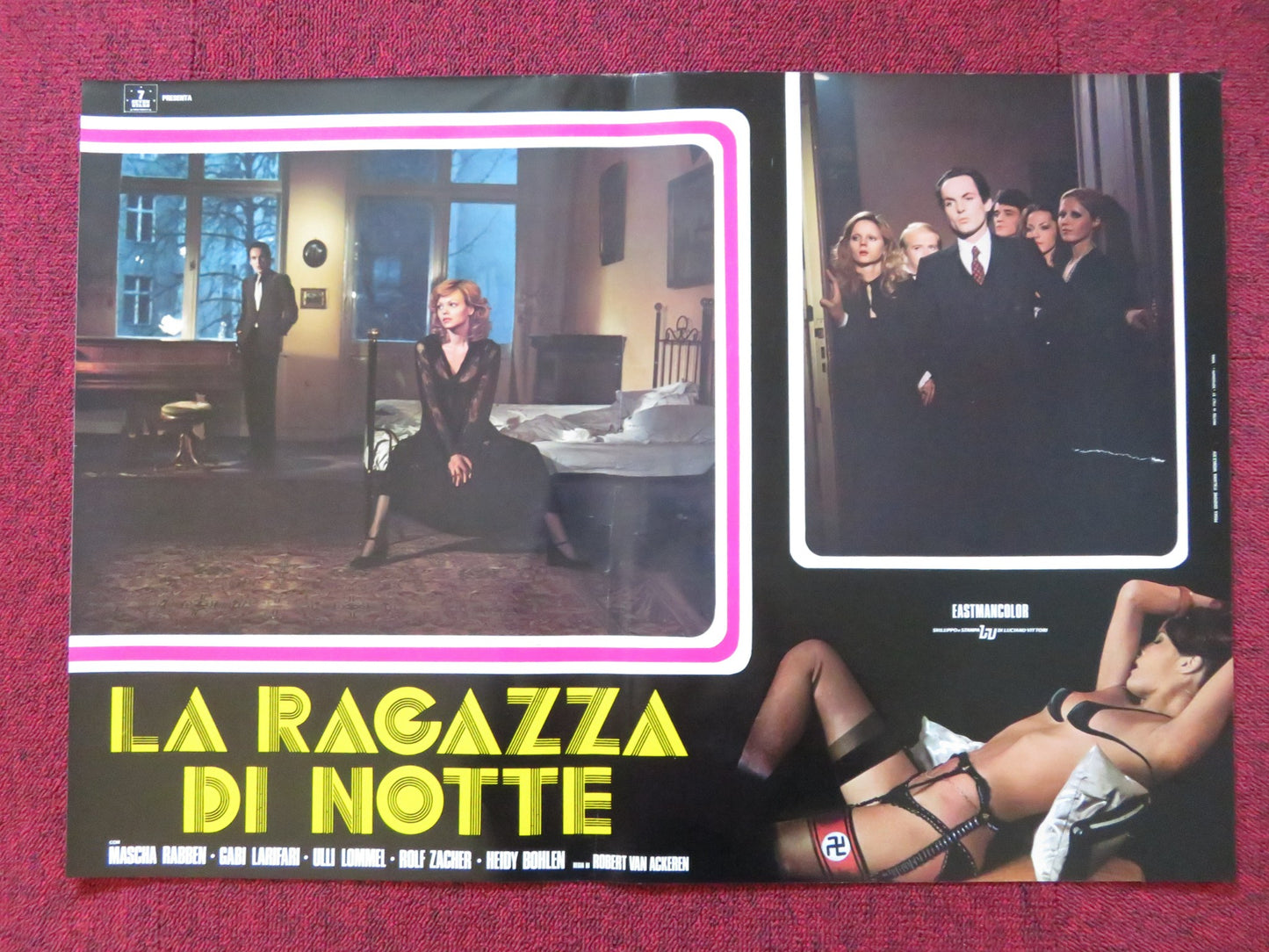 THE SENSUOUS THREE- H ITALIAN FOTOBUSTA POSTER MASCHA RABBEN GABI LARIFARI 1972