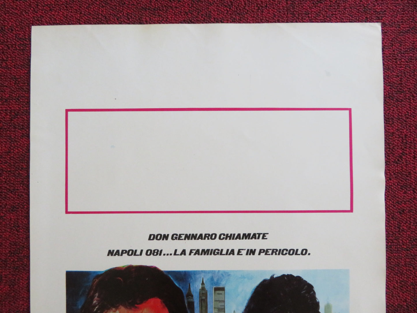 THE MAFIA TRIANGLE ITALIAN LOCANDINA POSTER MARIO MEROLA HOWARD ROSS 1981