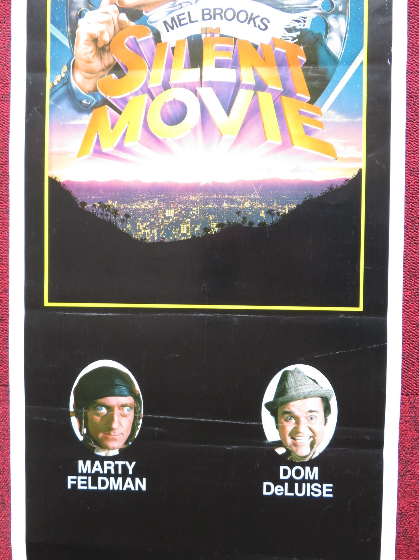 SILENT MOVIE US INSERT (14"x 36") POSTER MEL BROOKS MARTY FELDMAN 1976