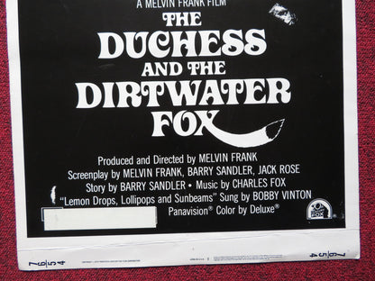 THE DUCHESS AND THE DIRTWATER FOX US INSERT (14"x 36") POSTER SEGAL HAWN 1976