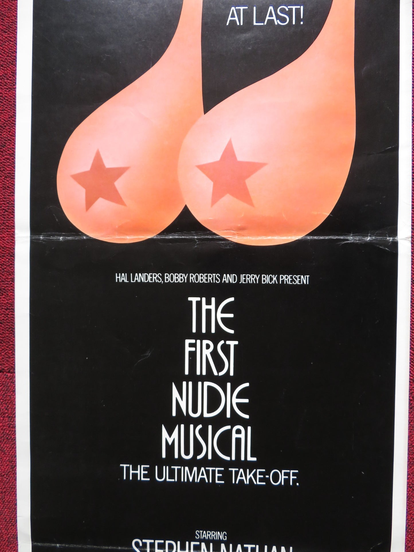 THE FIRST NUDIE MUSICAL - STYLE B US INSERT (14"x 36") POSTER S NATHAN 1976