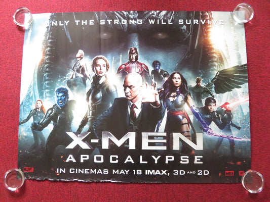 X-MEN: APOCALYPSE UK QUAD (30"x 40") ROLLED POSTER JAMES MCAVOY FASSBENDER 2016