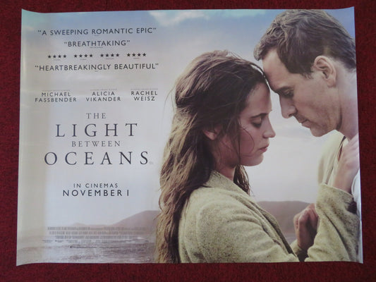 THE LIGHT BETWEEN OCEANS UK QUAD (30"x 40") ROLLED POSTER MICHAEL FASSBENDER '16