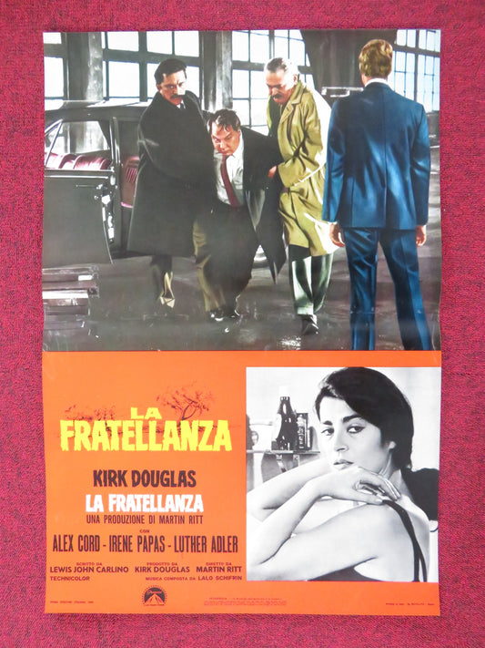 THE BROTHERHOOD - D ITALIAN FOTOBUSTA POSTER KIRK DOUGLAS ALEX CORD 1968