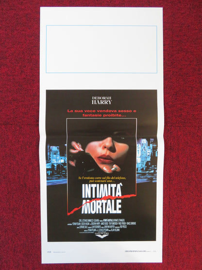 INTIMATE STRANGER ITALIAN LOCANDINA POSTER DEBORAH HARRY JAMES RUSSO 1992