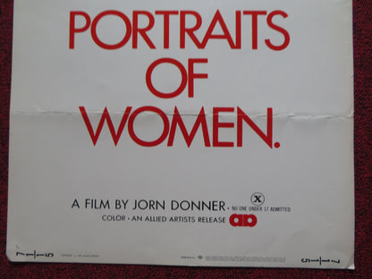 PORTRAITS OF WOMEN US INSERT (14"x 36") POSTER JORN DONNER RITVA VESPA 1970