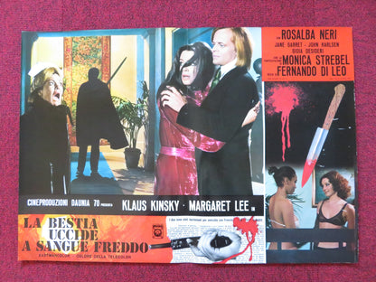 ASYLUM EROTICA- F ITALIAN FOTOBUSTA POSTER KLAUS KINSKY MARGARET LEE 1971