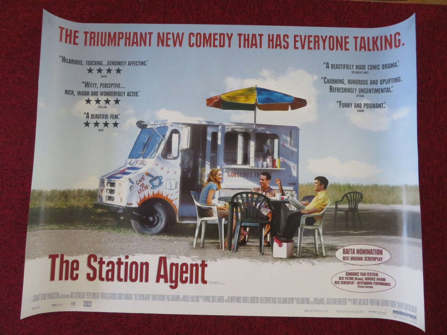 THE STATION AGENT UK QUAD (30"x 40") ROLLED POSTER PETER DINKLAGE P.BENJAMIN '03