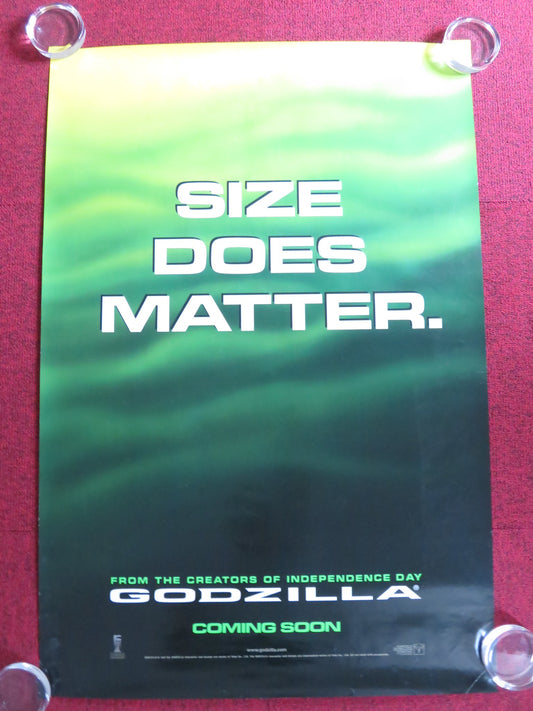 GODZILLA US ONE SHEET ROLLED POSTER MATTHEW BRODERICK JEAN RENO 1998