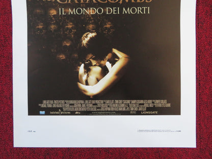 CATACOMBS ITALIAN LOCANDINA POSTER SHANNYN SOSSAMON ALECIA MOORE 2007