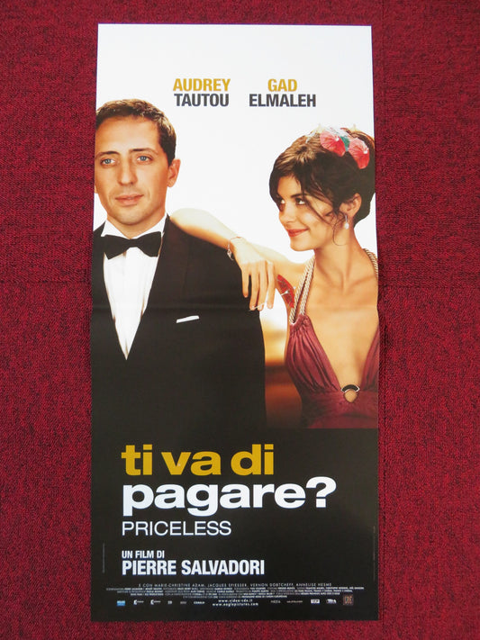 PRICELESS ITALIAN LOCANDINA POSTER AUDEY TAUTOU GAD ELMALEH 2007