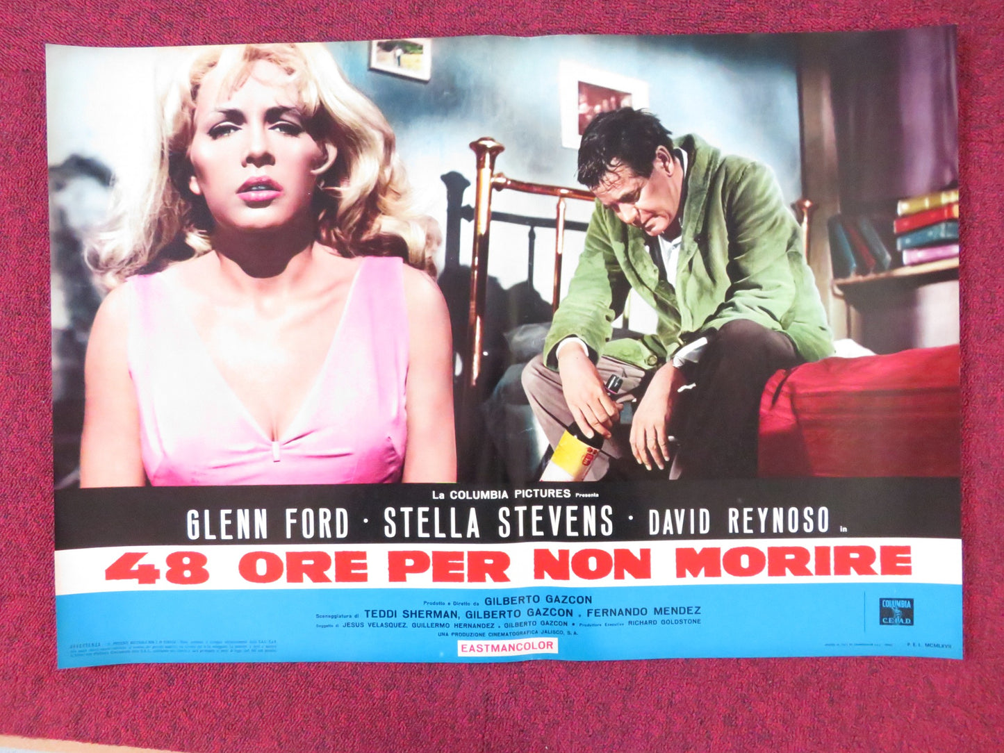 RAGE - C ITALIAN FOTOBUSTA POSTER GLENN FORD STELLA STEVENS 1966