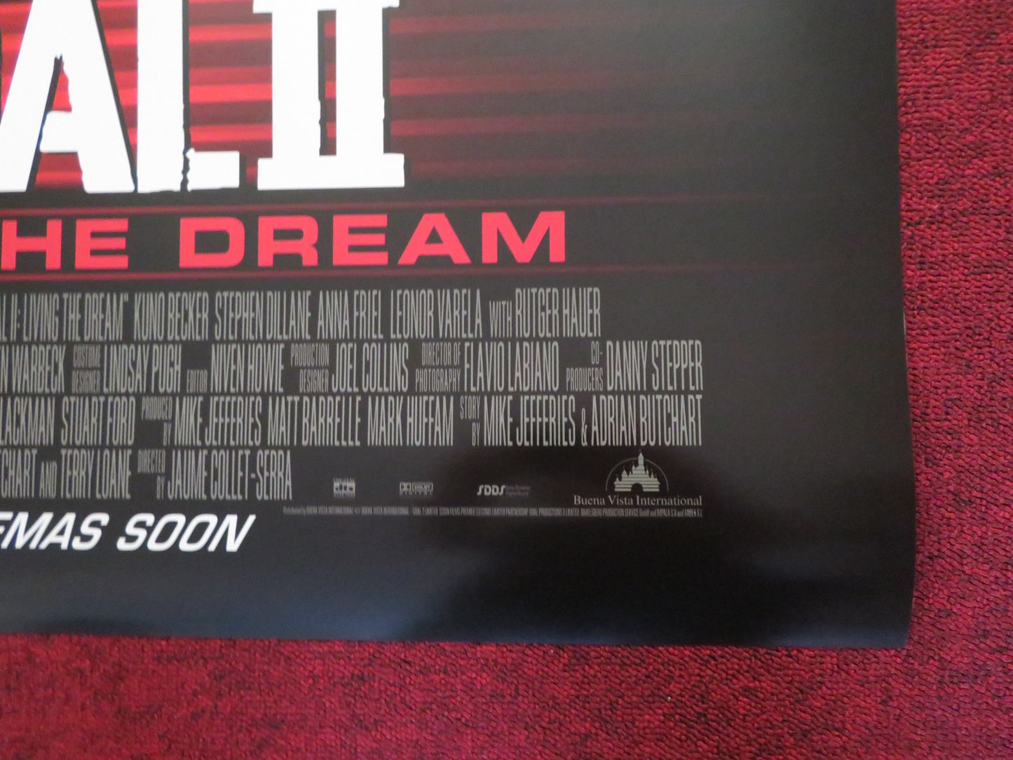 GOAL II: LIVING THE DREAM US ONE SHEET ROLLED POSTER KUNO BECKER S. DILLANE 2007