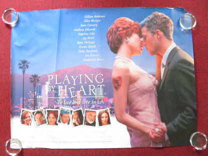 PLAYING BY HEART UK QUAD (30"x 40") ROLLED POSTER ANGELINA JOLIE D. QUAID 1998