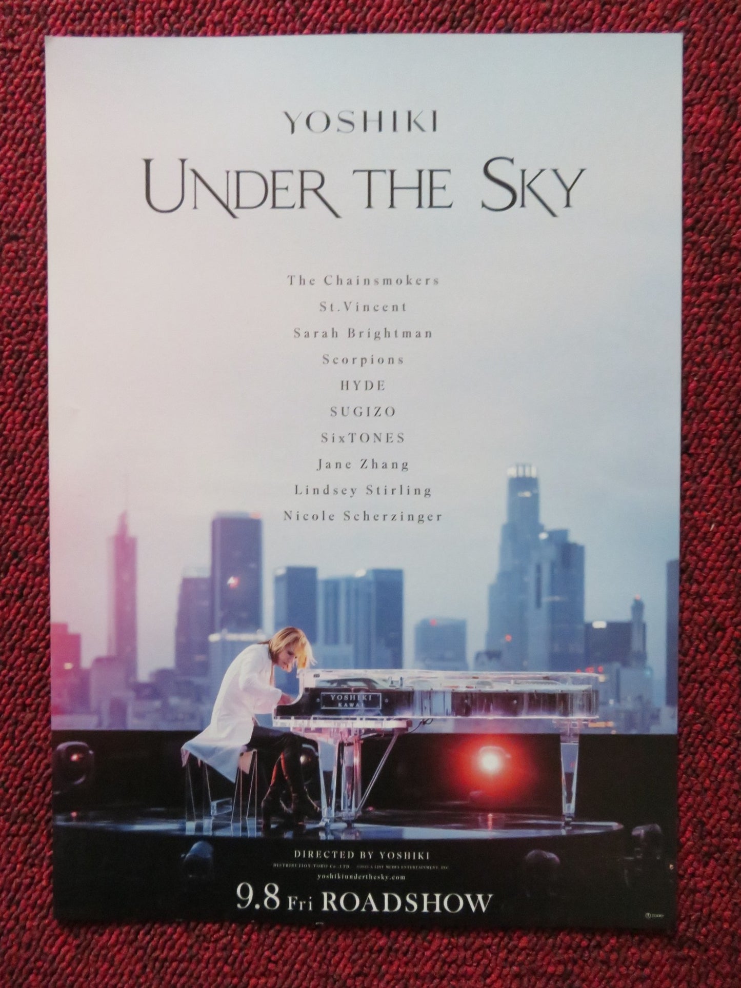 UNDER THE SKY JAPANESE CHIRASHI (B5) POSTER YOSHIKI SARAH BRIGHTMAN 2023