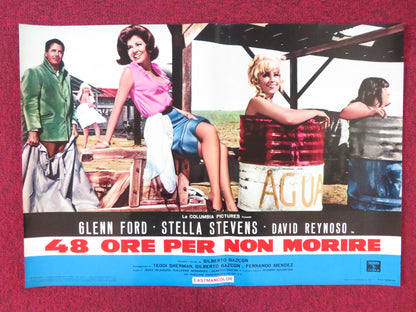 RAGE - D ITALIAN FOTOBUSTA POSTER GLENN FORD STELLA STEVENS 1966