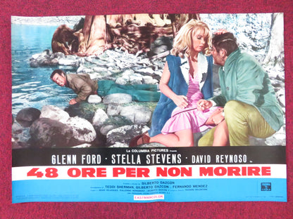 RAGE - E ITALIAN FOTOBUSTA POSTER GLENN FORD STELLA STEVENS 1966