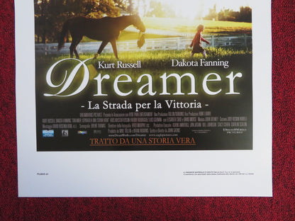 DREAMER ITALIAN LOCANDINA POSTER KURT RUSSELL DAKOTA FANNING 2005