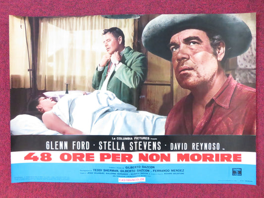 RAGE - F ITALIAN FOTOBUSTA POSTER GLENN FORD STELLA STEVENS 1966