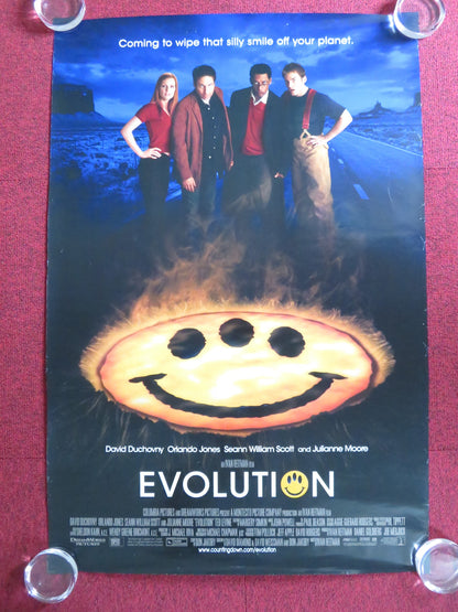 EVOLUTION US ONE SHEET ROLLED POSTER DAVID DUCHOVNY JULIANNE MOORE 2001