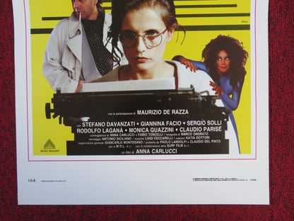 NESSUNO MI CREDE ITALIAN LOCANDINA POSTER ISABELLA FERRARI GIANNINA FACIO 1992