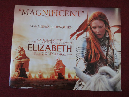 ELIZABETH: THE GOLDEN AGE UK QUAD (30"x 40") ROLLED POSTER CATE BLANCHETT 2007