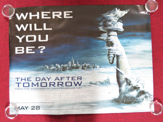 THE DAY AFTER TOMORROW UK QUAD ROLLED POSTER DENNIS QUAD JAKE GYLLENHAAL 2004