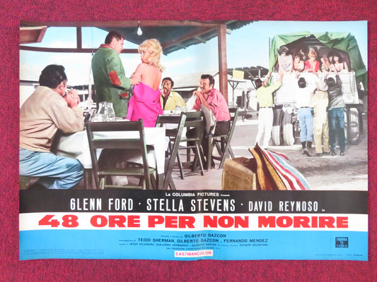 RAGE - H ITALIAN FOTOBUSTA POSTER GLENN FORD STELLA STEVENS 1966