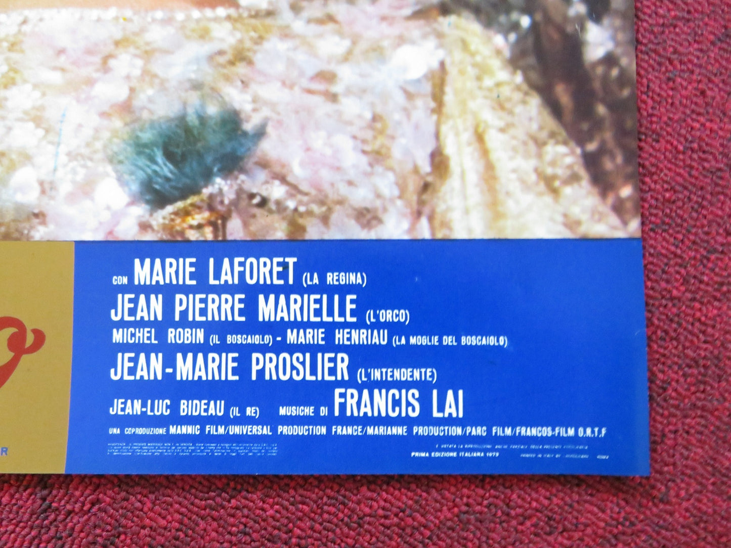 TOM THUMB- E ITALIAN FOTOBUSTA POSTER MARIE LAFORET JEAN PIERRE MARIELLE 1972