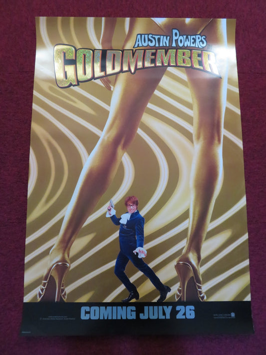 AUSTIN POWERS IN GOLDMEMBER US ONE SHEET ROLLED POSTER MIKE MYERS BEYONCE 2002