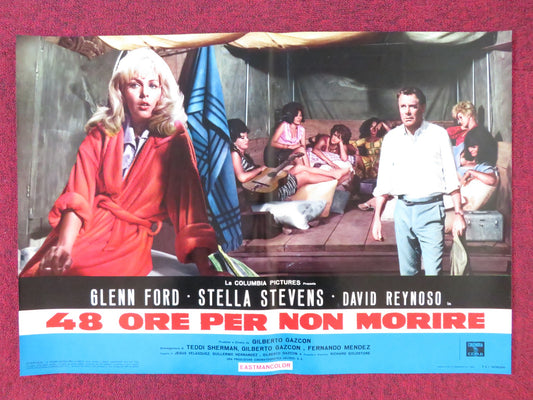 RAGE - I ITALIAN FOTOBUSTA POSTER GLENN FORD STELLA STEVENS 1966