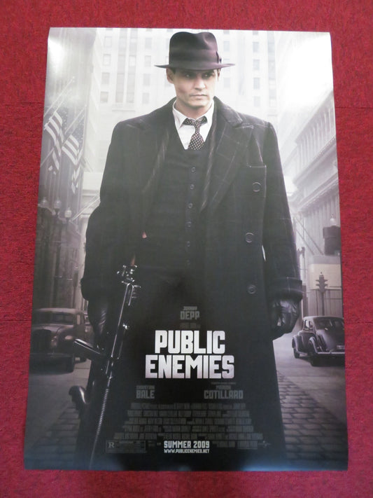 PUBLIC ENEMIES US ONE SHEET ROLLED POSTER JOHNNY DEPP CHRISTAIN BALE 2009