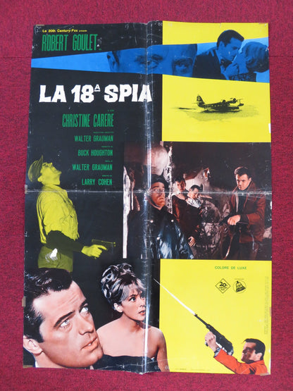 I DEAL IN DANGER ITALIAN FOGLIO POSTER ROBERT GOULET CHRISTINE CARERE 1966