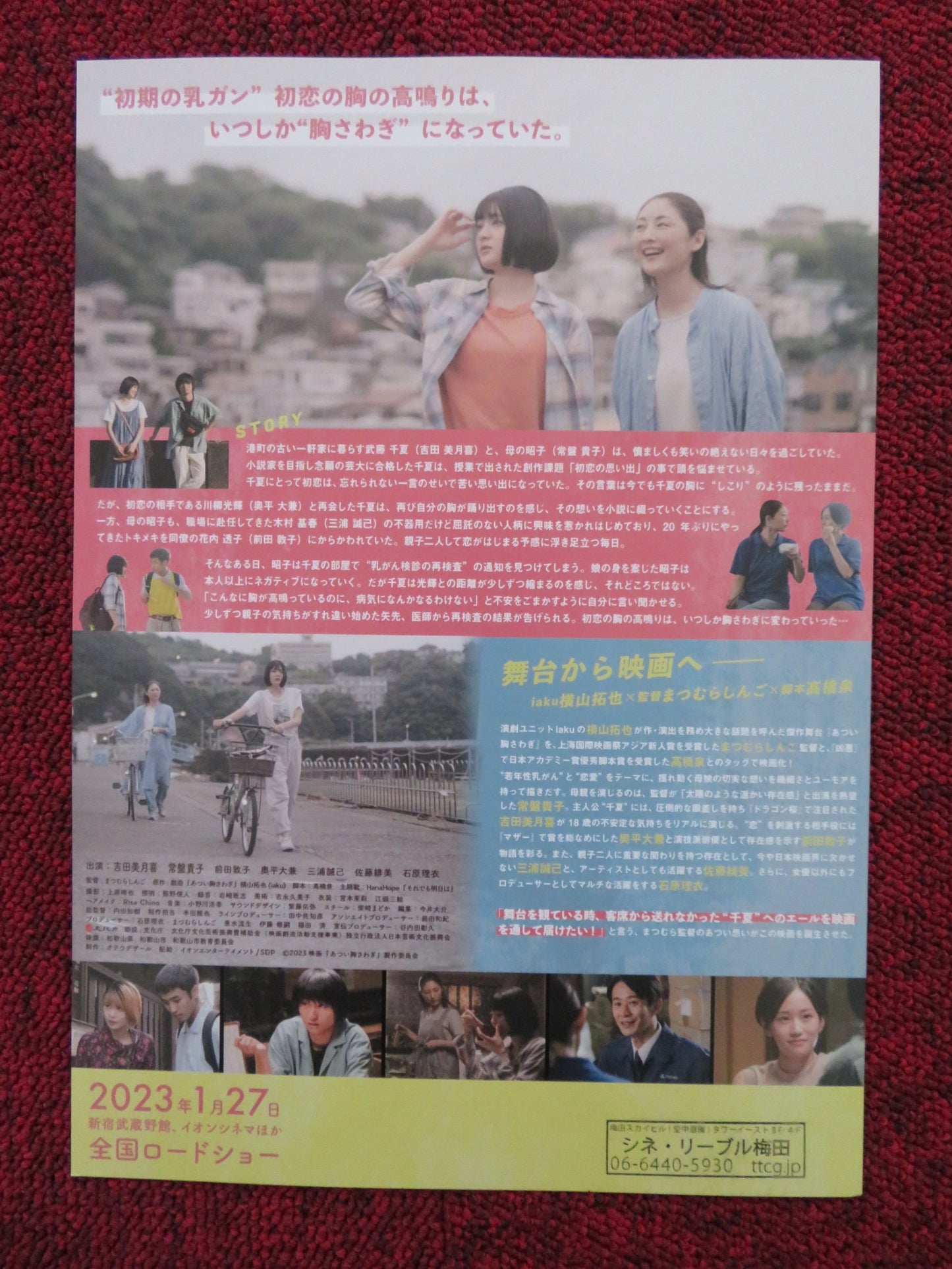 THE LUMP IN MY HEART  JAPANESE CHIRASHI (B5) POSTER RII ISHIHARA MAEDA 2022