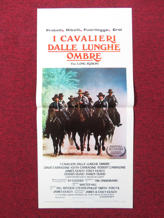 THE LONG RIDERS ITALIAN LOCANDINA POSTER DAVID CARRADINE STACY KEACH 1980