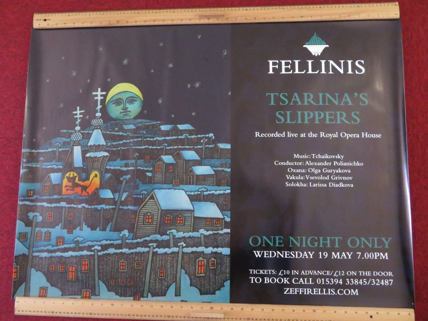 FELLINIS TSARINA'S SLIPPERS UK QUAD (30"x 40") ROLLED POSTER TCHAIKOVSKY OLGA