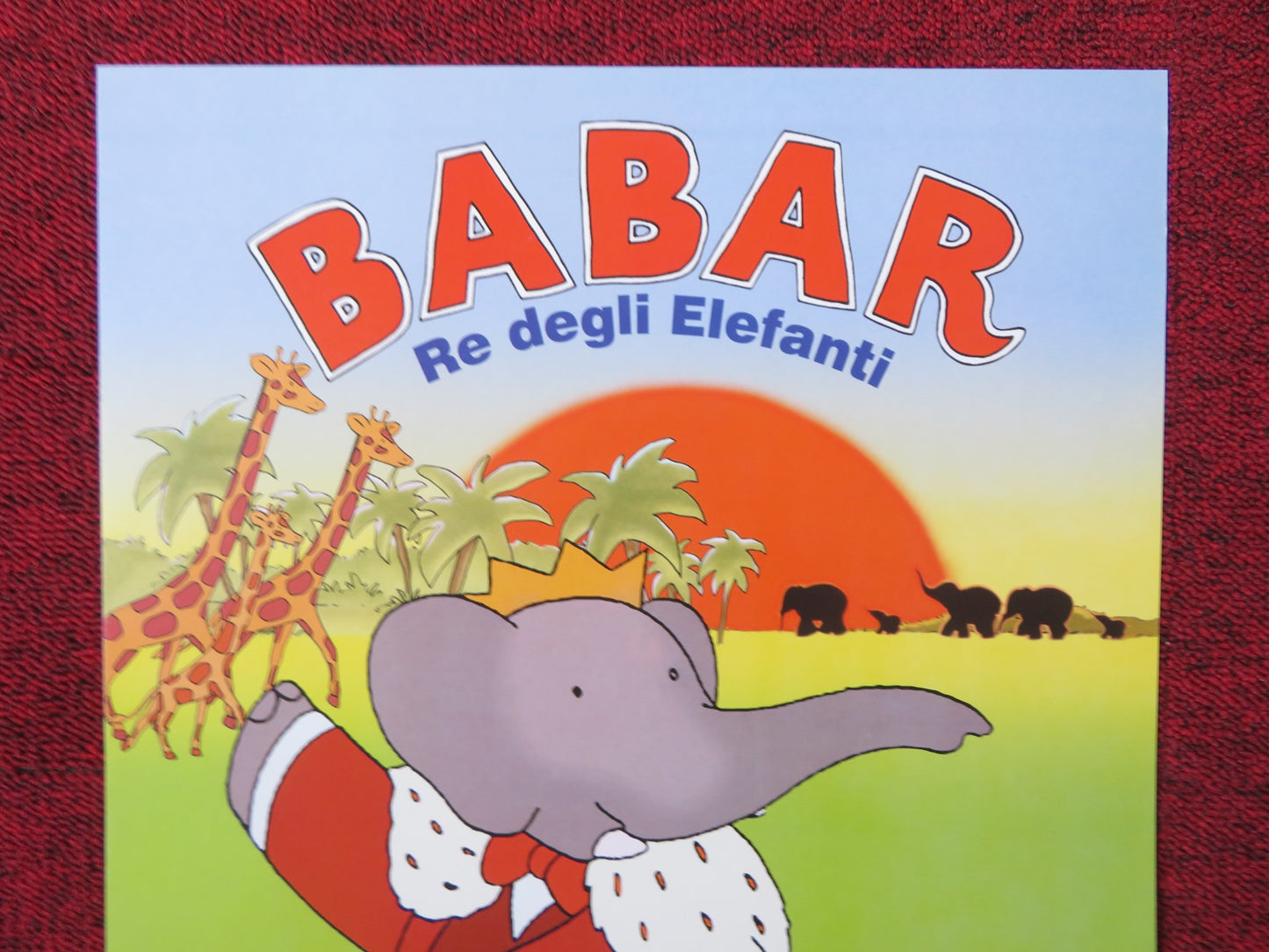 BABAR: KING OF THE ELEPHANTS ITALIAN LOCANDINA POSTER PHILIP WILLIAMS 2014