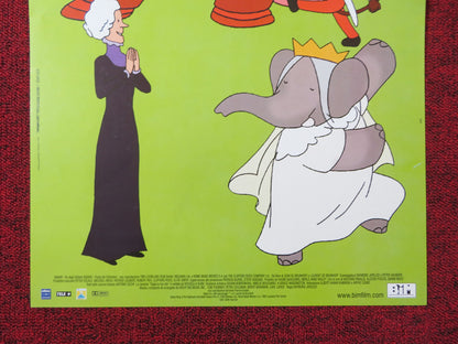 BABAR: KING OF THE ELEPHANTS ITALIAN LOCANDINA POSTER PHILIP WILLIAMS 2014