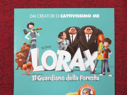 THE LORAX ITALIAN LOCANDINA POSTER DANNY DEVITO ED HELMS 2012