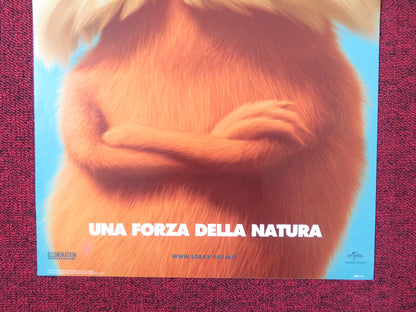 THE LORAX ITALIAN LOCANDINA POSTER DANNY DEVITO ED HELMS 2012