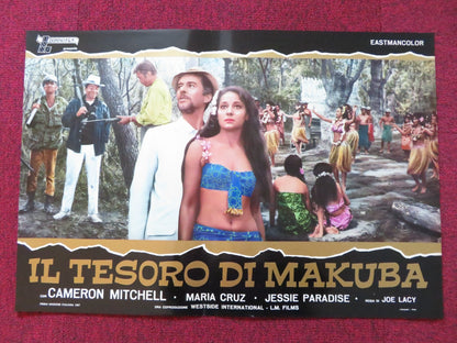 IL TESORO DI MAKUBA- E ITALIAN FOTOBUSTA POSTER CAMERON MITCHELL MARIA CRUZ 1967