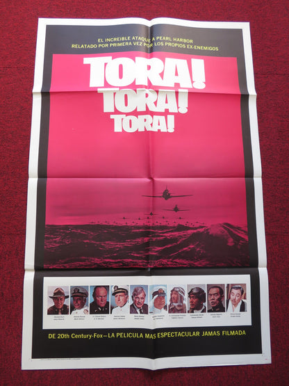 TORA! TORA! TORA! FOLDED US ONE SHEET POSTER JASON ROBARDS MARTIN BALSAM 1970