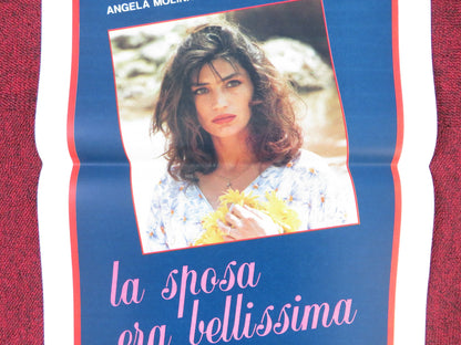 LA SPOSA ERA BELLISSIMA ITALIAN LOCANDINA POSTER ANGELA MOLINA M. GHINI 1986