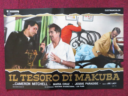 IL TESORO DI MAKUBA- F ITALIAN FOTOBUSTA POSTER CAMERON MITCHELL MARIA CRUZ 1967