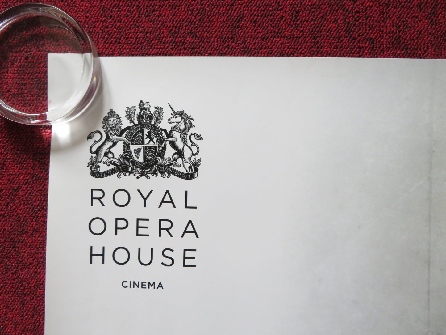 LES VEPRES SICILIENNES UK QUAD (30"x 40") ROLLED POSTER ROYAL OPERA HOUSE 2013