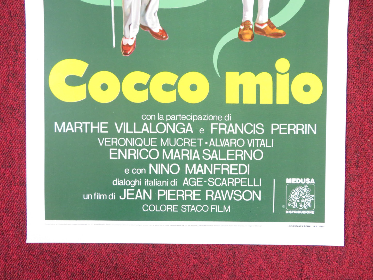 COCCO MIO / GROS CALIN ITALIAN LOCANDINA POSTER JEAN CARMET M. VILLALONGA 1980